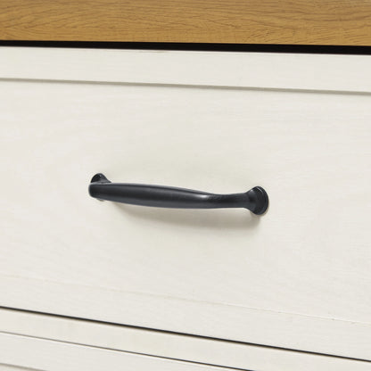 Better Homes & Gardens Canton 3-Drawer Nightstand, Textured White and Light Honey