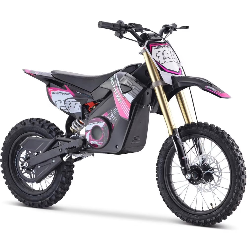 MotoTec 48v Pro Electric Dirt Bike 1800w Lithium Green