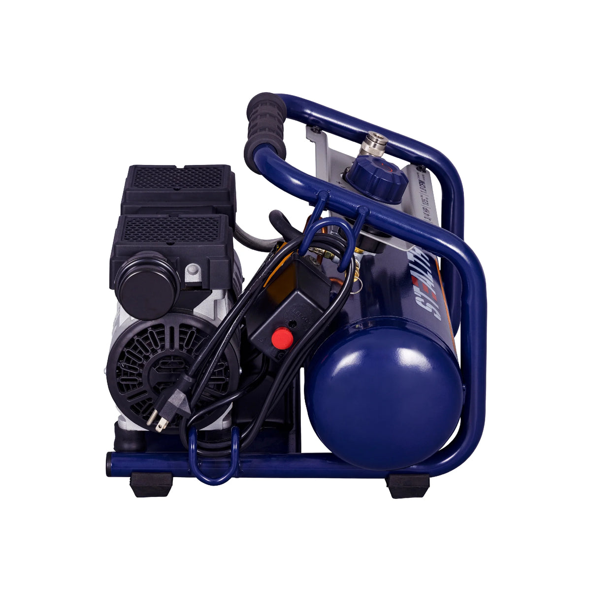Stealth Ultra Quiet 2 Gallon 125 PSI Portable Electric Oil-Free Air Compressor, Professional Series