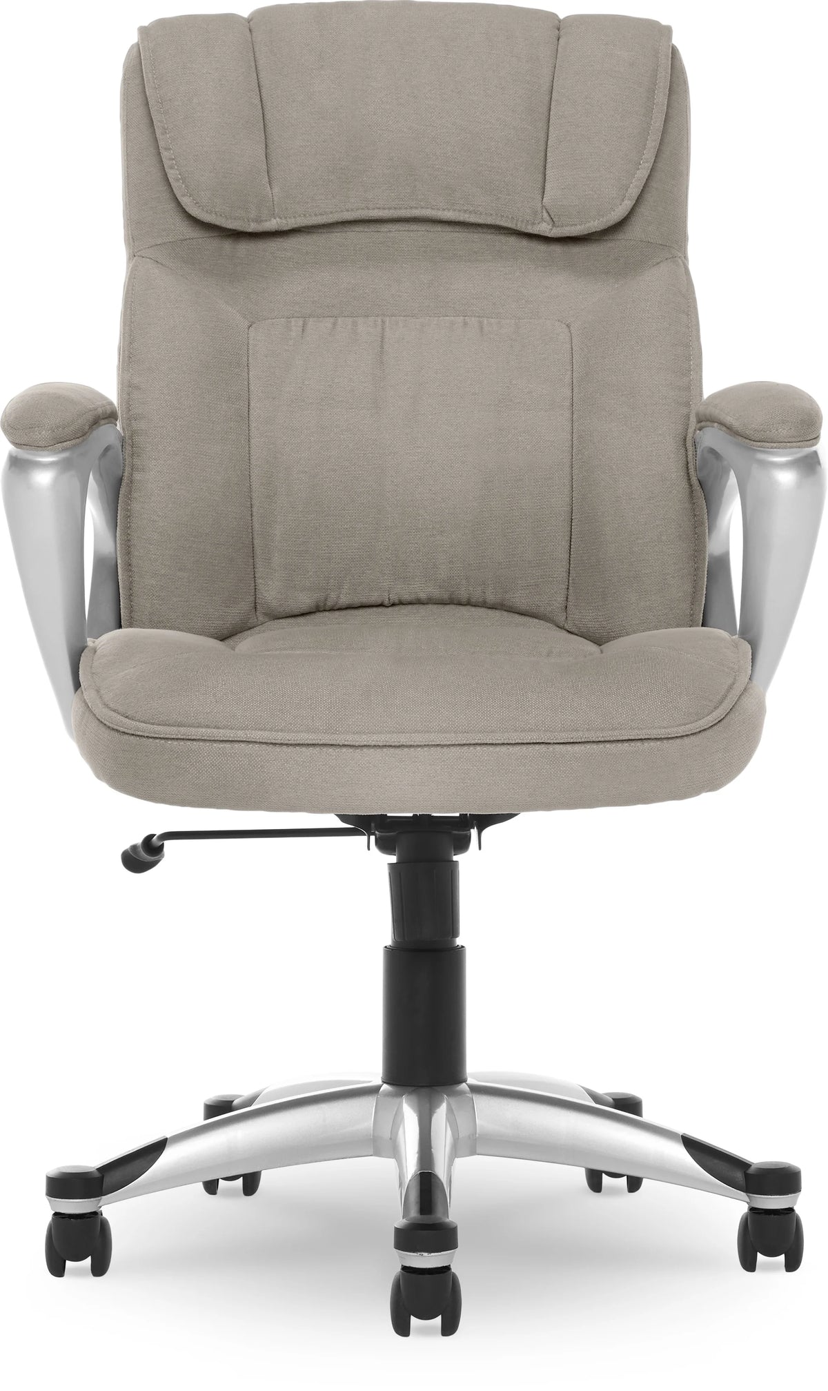 Serta Hannah Office Chair in Fawn Tan Linen Metallic Finish