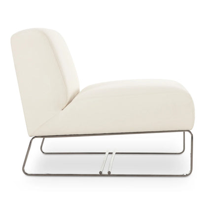 Moe's Home Collection Jules Outdoor Accent Chair Off White Fabric Chairs