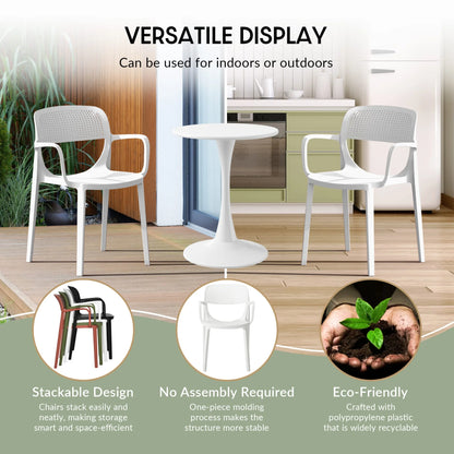 WestinTrends Playa 7-Piece Outdoor Rectangular Metal Patio Dining Table Set With Stackable Patio Dining Chairs, Red