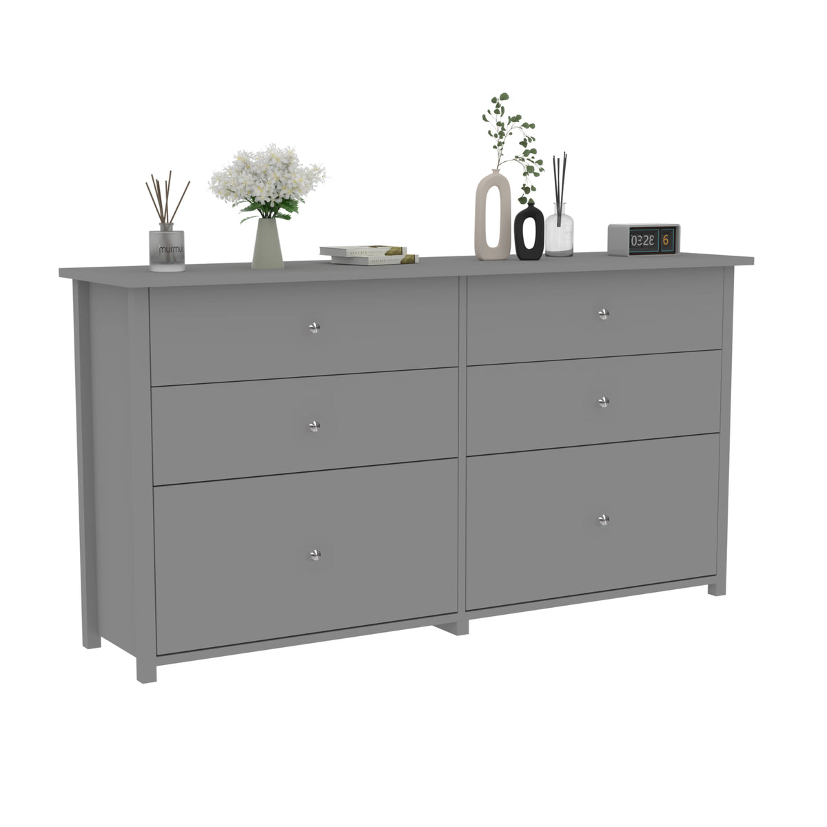 VEIKOUS Oversized 5-Drawer Dresser Chest, Large Storage Dresser for Bedroom Storage, Oak