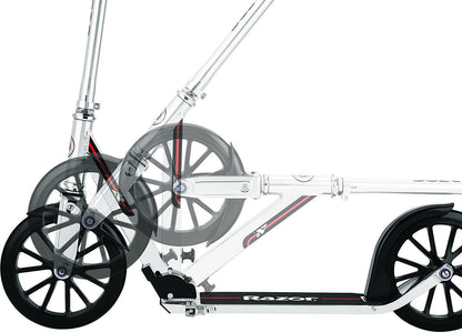 Razor A6 Kick Scooter - 10″ Wheels. Anodized Aluminum. Foldable. Lightweight. for Teen &amp; Adult