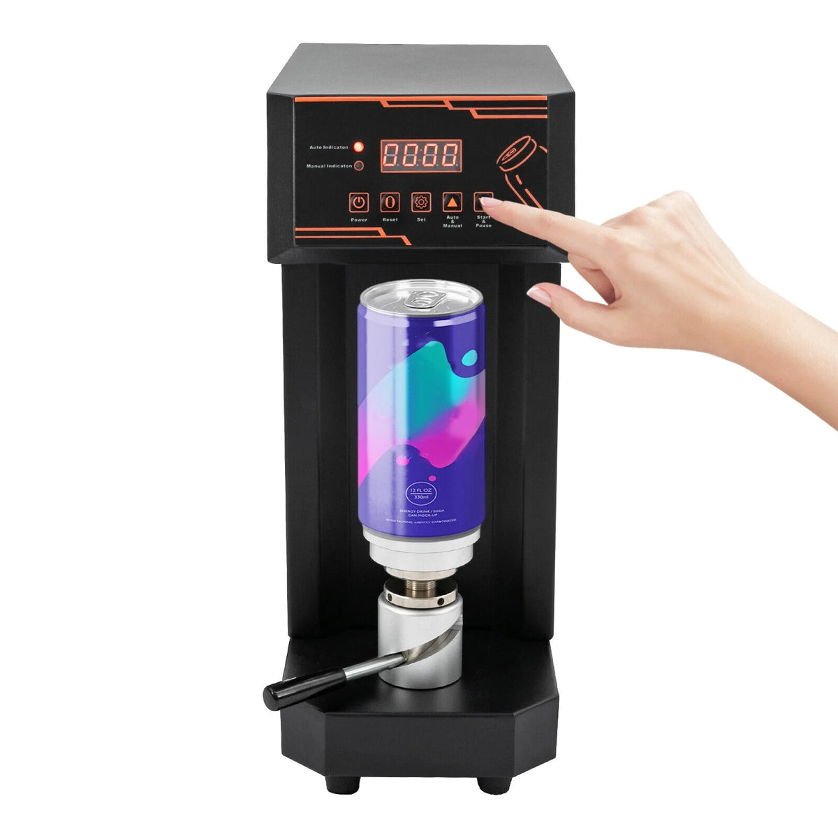 Miumaeov 70W Commercial Electric Can Sealer Machine 5.7cm Automatic Can Sealing Machine