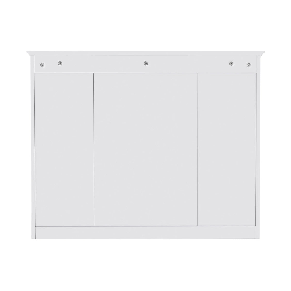 Furvclv Bathroom Wall Mirror Cabinet Modern Wall Mounted Cabinet Storage Organizer With Single Mirror Door 6 Open Shelves