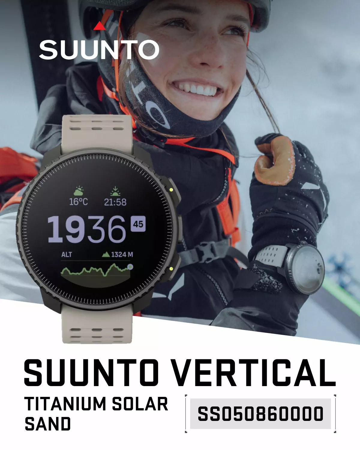 Suunto Vertical Watch, All Black, One Size
