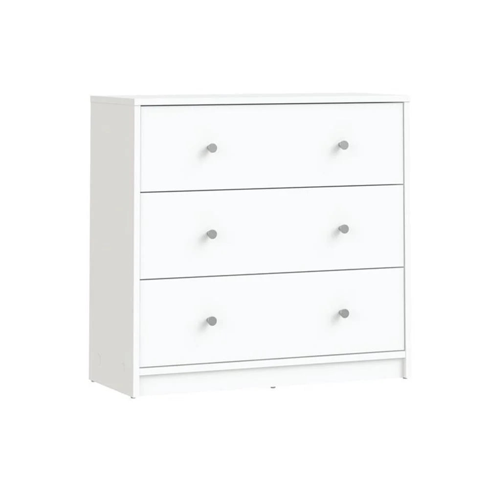 Home Square 4 Piece Bedroom Set With Dresser, Chest and 2 Nightstands in White