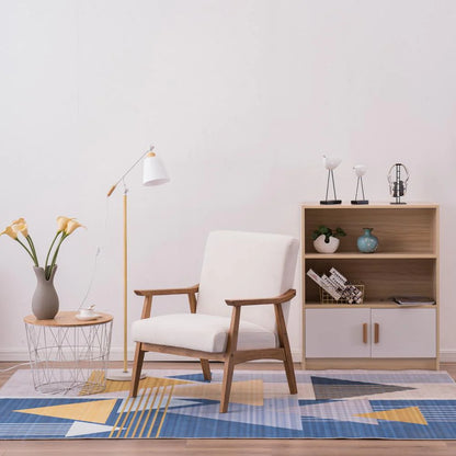 Ktaxon Mid-century Modern Arm Chair with Solid Wood Frame,Lounge Chair Club Chair,Beige