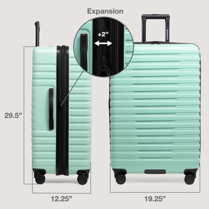 U.S. Traveler Boren Hardside Rugged Spinner Luggage, Lavender, 30" Checked Large
