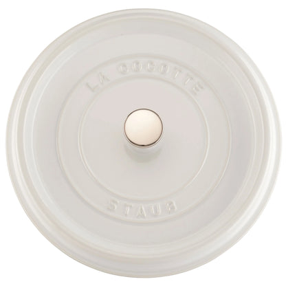 Staub Cast Iron 5.5-qt Round Cocotte - Cherry