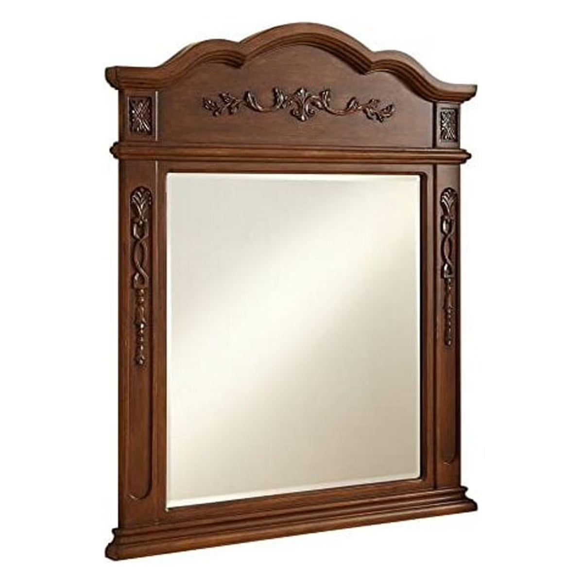 32 in. Traditional Mirror in Antique Beige