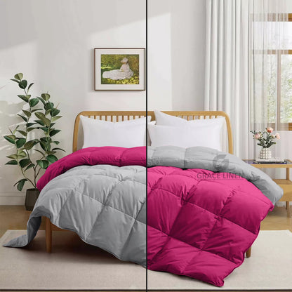 Bedding Comforter Cal King Size, Duvet Insert, Quilted Comforter with Corner Tabs, All Season Lightweight Quilt, Down Alternative Hotel Comforter Cal King Size 96X102 Baby Pink