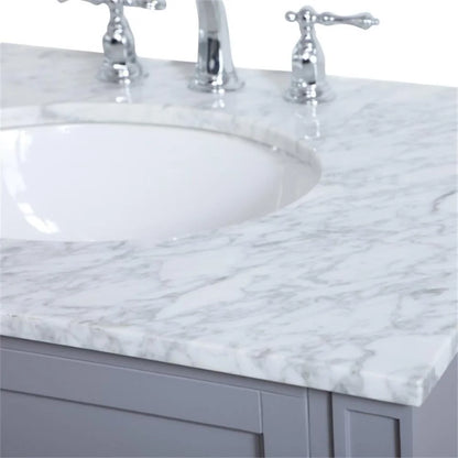 Elegant Kitchen and Bath 30 inch Single bathroom vanity in Grey