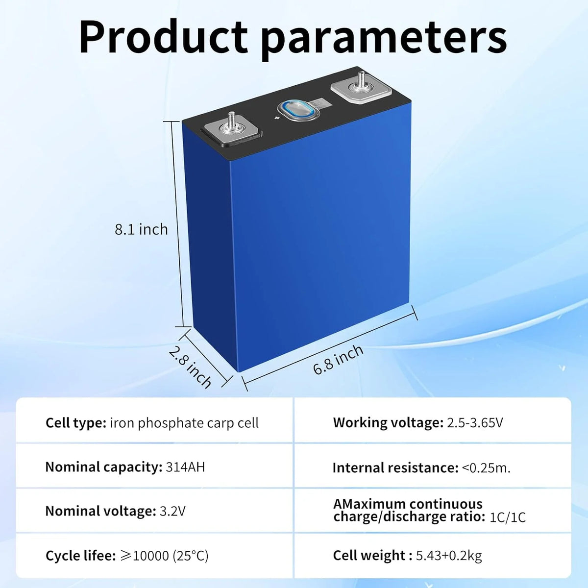 280Ah 3.2V Battery 4 Pack LiFePO4 Grade A Deep Cycle Lithium Iron Phosphate Rechargeable with Nuts and Bus Bars,8000-10000Life Cycles��Replacement Batteries for Solar Systems, Cars, RVs