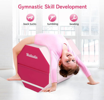 Matladin Octagon Gymnastics Skill Shapes, PVC Pink, 9.7 lb