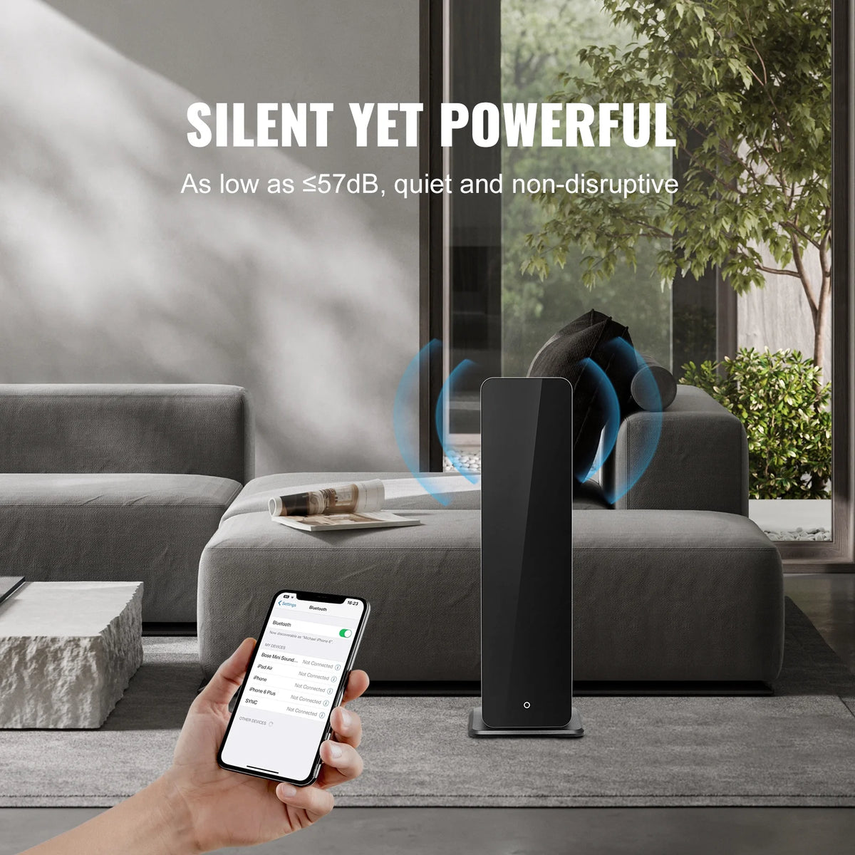 KFFKFF Scent Air Machine, 900ml Bluetooth Smart Floor Standing Aromatherapy Machine, 3000sq.ft Waterless Essential Oil Scent Air Diffuser for Large Room Office