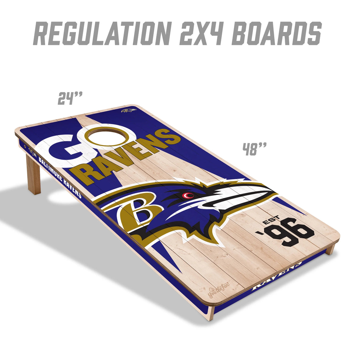 YouTheFan NFL Buffalo Bills 2' x 4' Cornhole Game