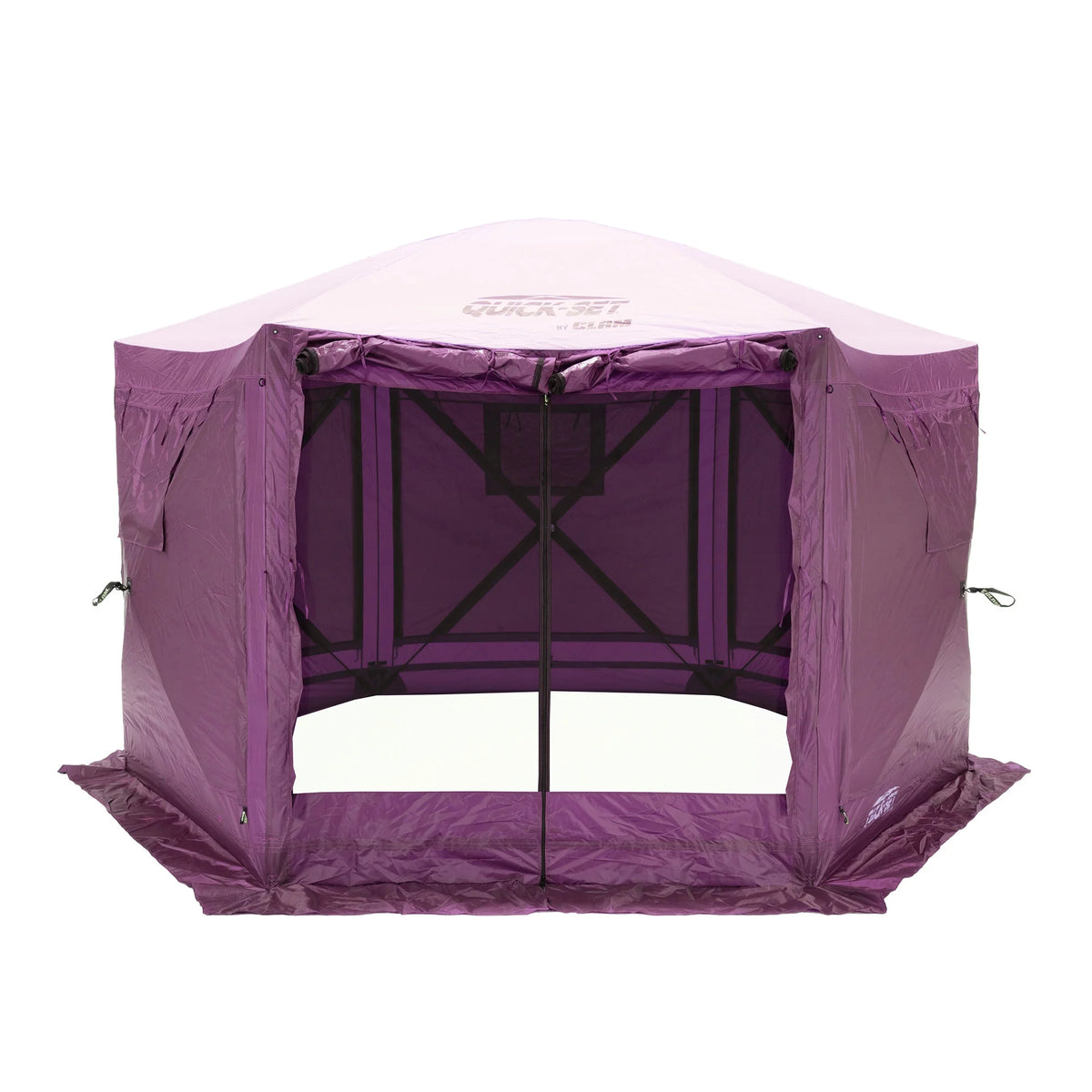 CLAM Quick-Set Pavilion 12.5 x 12.5' Portable Outdoor Canopy Shelter, Green