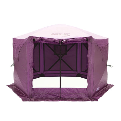 CLAM Quick-Set Pavilion 12.5 x 12.5' Portable Outdoor Canopy Shelter, Green