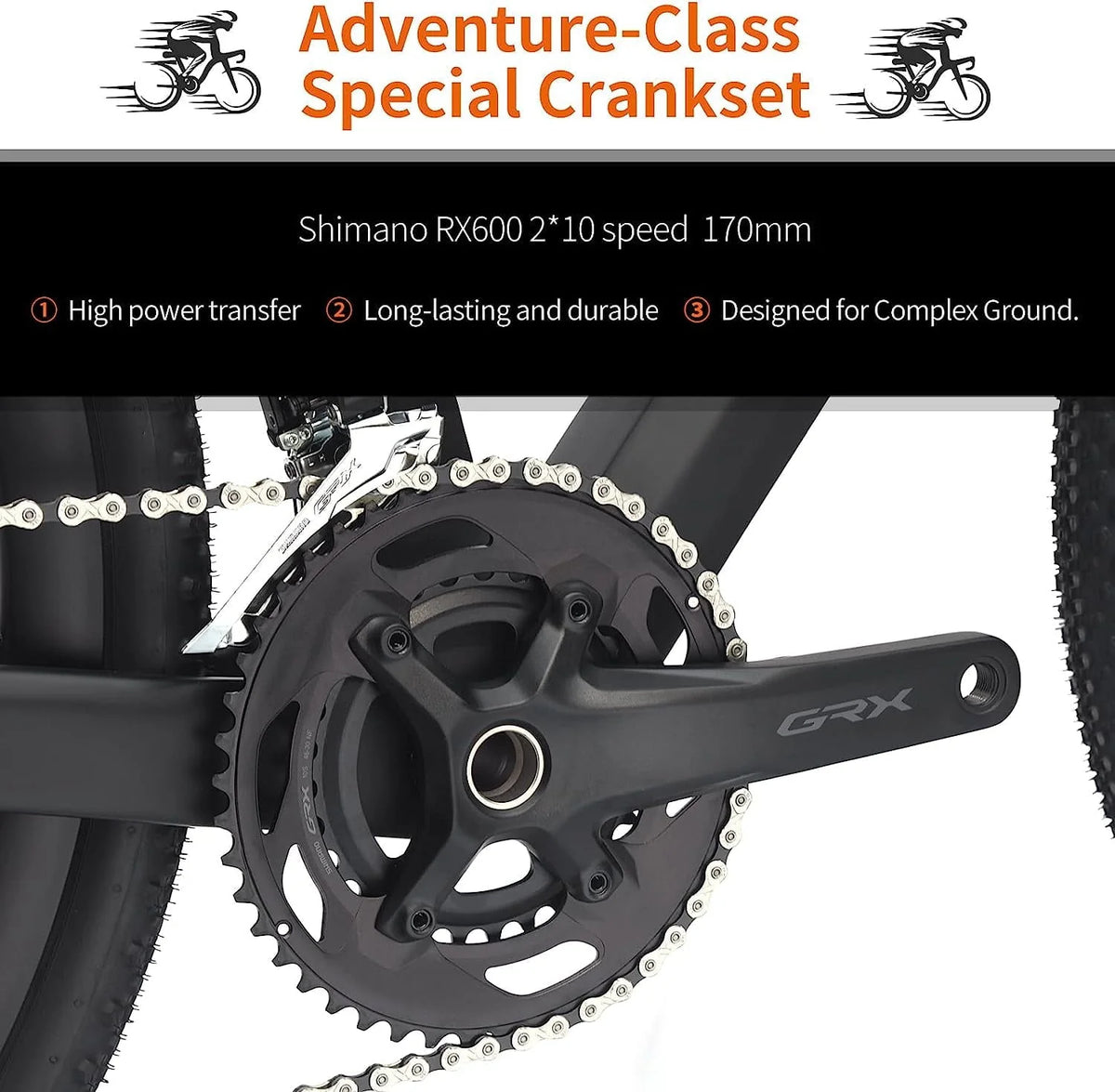 SAVADECK Carbon Gravel Road Bike,T800 Carbon Gravel Dis Brake Bicycle with Professional Adventure Shimano GRX400 20 Speed Groupset and Extra Wide Tires 700CX40C for Various Road.