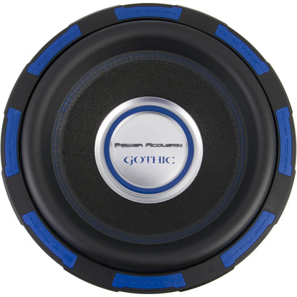Power Acoustik Gothic Series GW-124 Premium 12" Subwoofer - 2,500 Watt Max, Composite Fiber Rigid Cone (New)