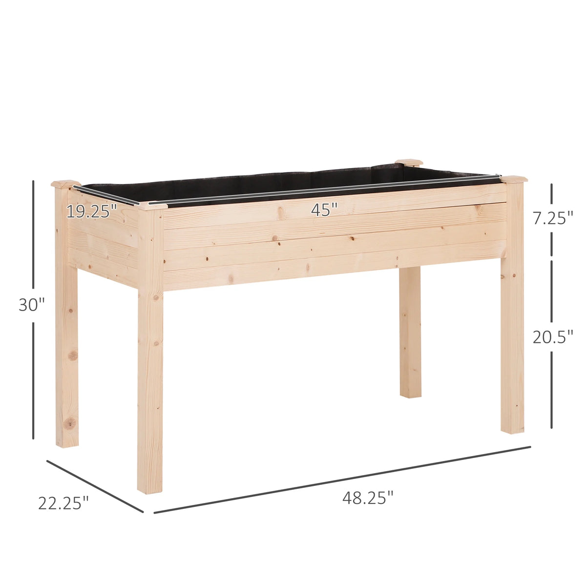 DUOSONG Outsunny Patio Garden Bench Arbor Arch With Pergola And 2 Trellises, 3 Seat Natural Wooden Outdoor Bench For Grape Vines & Climbing Plants, Backyard Decor, Natural Natural Wood Garden &