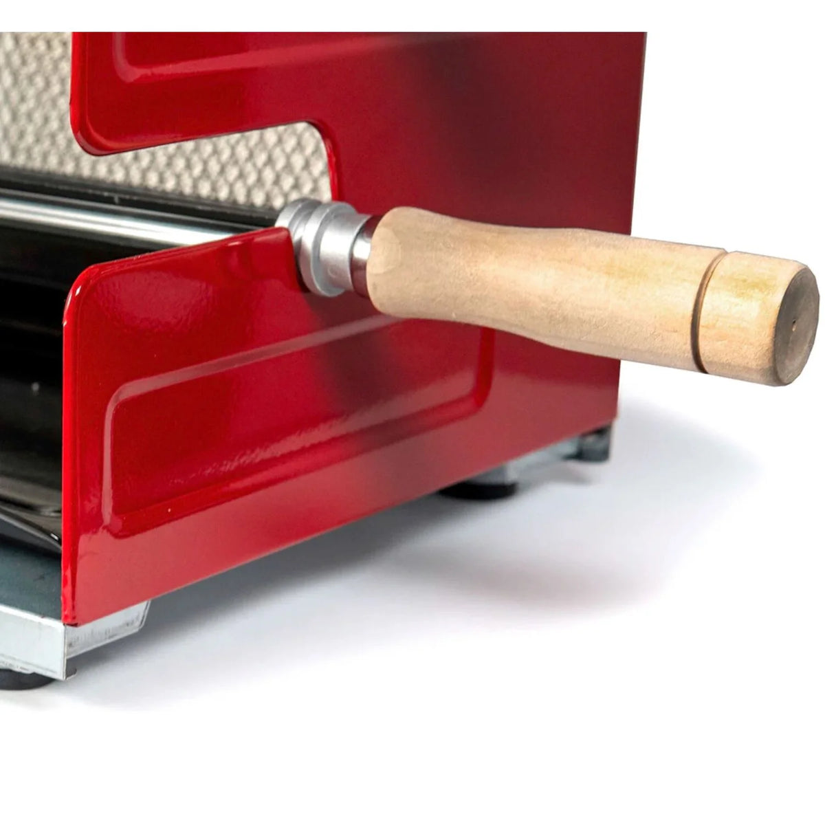 Brazilian Flame 2-Skewer Brazilian Rotisserie Electric Grill in Red