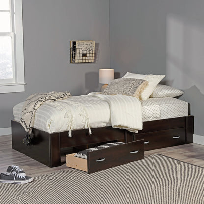 Sauder Beginnings Twin Platform Bed, Soft White Finish