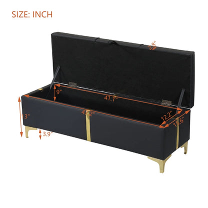 2-Pieces Bedroom Sets, Queen Size Upholstered Platform Bed with Hydraulic Storage System,Storage Ottoman with Metal Legs, 2 Piece Wood Bedroom Furniture Set, Beige