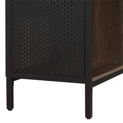 OSP Home Furnishings Ace 4 Cube Storage/Bookcase Engineered Wood in River Oak Finish
