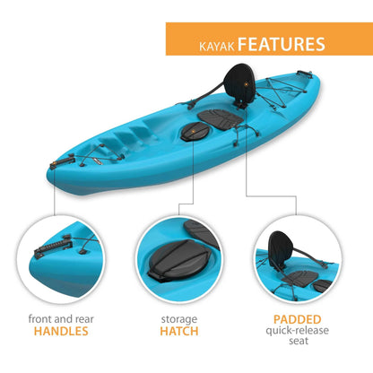 Lifetime Spitfire 8 ft Sit-On-Top Kayak, Lime Green (90245)