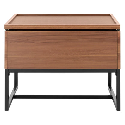 Safavieh Kristie Contemporary Lift-Top Coffee Table, Dark Oak/Black