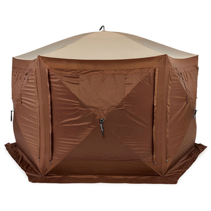 CLAM Quick-Set Pavilion 12.5 x 12.5' Portable Outdoor Canopy Shelter, Green