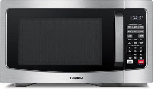 Countertop Microwave Oven 1.2 Cu Ft, 12.4 In. Removable Turntable, Silver