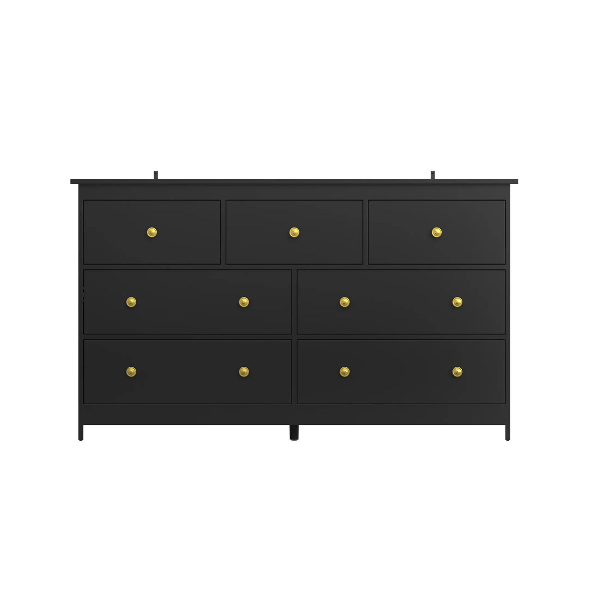 YouTrend 7 Drawer Dresser,White Dresser for Bedroom Drawer Organizer Storage Drawers,Wood Adult Storage Cabinet Living Room Hallway
