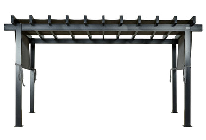 Sojag Outdoor 10' x 10' Yamba Pergola Square Shaped Gazebo, Dark Grey