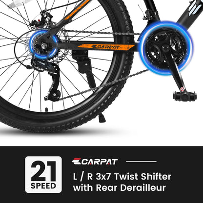 26 inch Mountain Bike for Men, Adult Mens Bike with 21 Speed & Disc Brakes