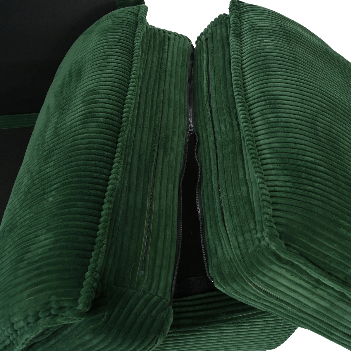 NYBOPAVIS 85.4" Corduroy Sofa, Oversized Loveseat Sofa Couch for Living Room Green