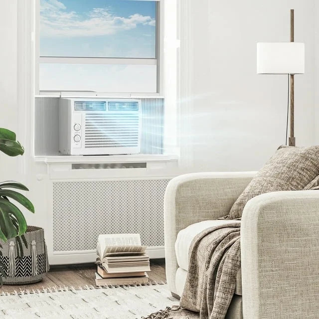 KISSAIR 12,000 BTU U Shaped Window Air Conditioner 6-in-1 Mode with Remote Control 24-Hour Timing for Room/Office/Apartment Cools up to 550 Sq.ft