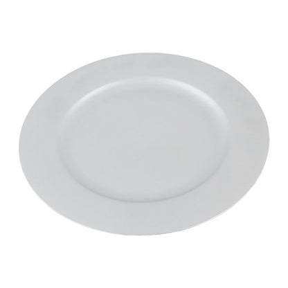 100 PCS Charger Plates Set, Round Charger Plates, Charger Plate for Wedding Party Baby Shower Silver