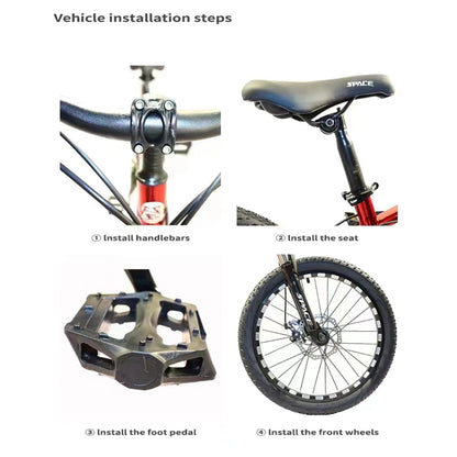 Hlaill Mountain Bike for Kids, Featuring 20-Inch Aluminuml Steel Frame and 21-Speed with 20-Inch Wheels For Unisex （Red）