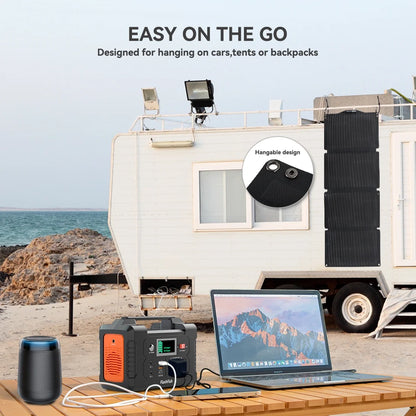 Flashfish 200W Portable Power Station, 40800mAh Solar Generator, Portable Generator for Camping Travel Emergency