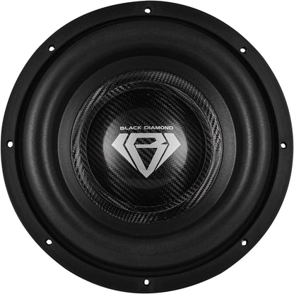 Black Diamond DIA-CARBON15.1D 15" High Excursion Carbon Fiber Subwoofer 3500W RMS - 7000W MAX | 2-Ohm DVC - Competition-Grade Pro Audio Subwoofer for Extreme Bass