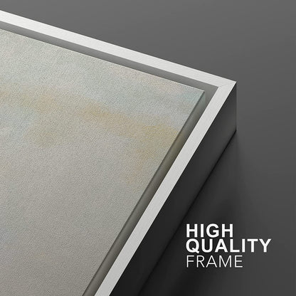 IDEA4WALL Framed Canvas Print Wall Art Set of 2 Watercolor Pastel Duotone Tan Landscape Abstract Modern Art Multicolor Contemporary Artwork for Bedroom, Office - 16"x24"x2 Panels Natural