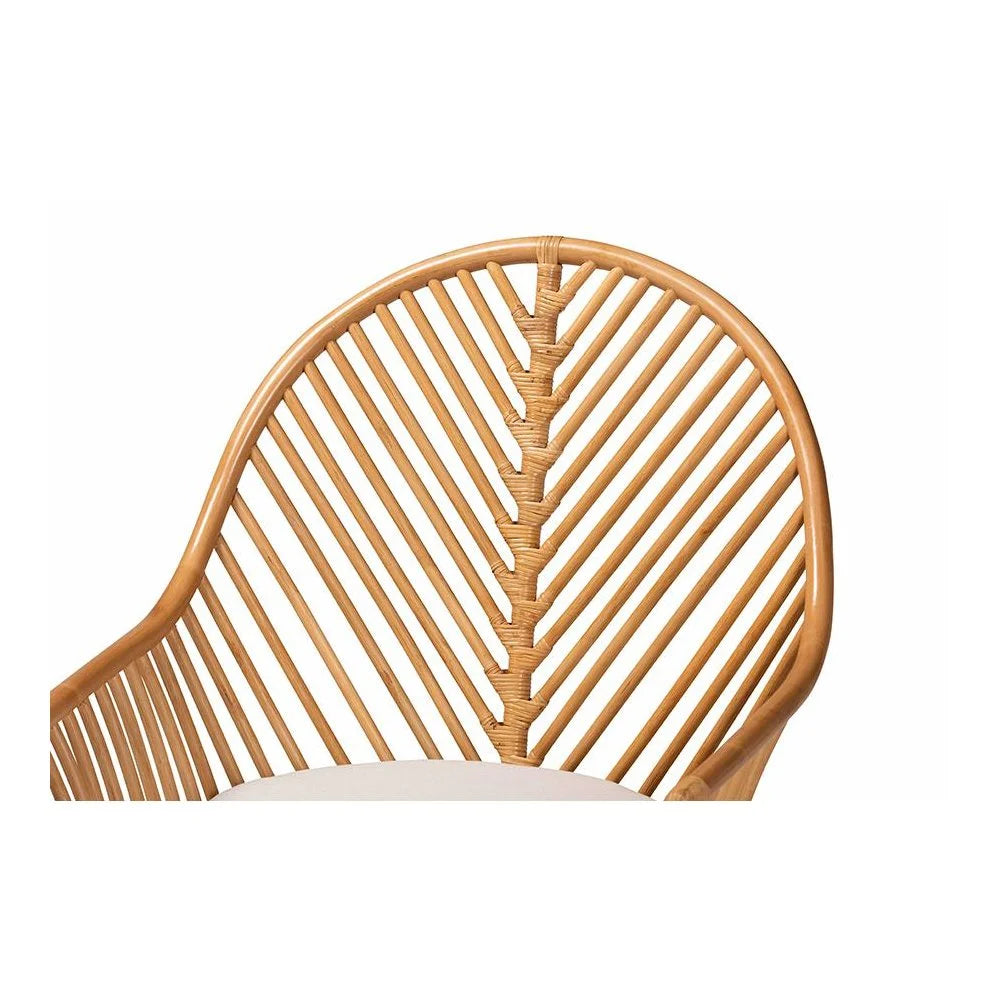 bali & pari Lisabon Bohemian Light Honey Rattan Arm Chair