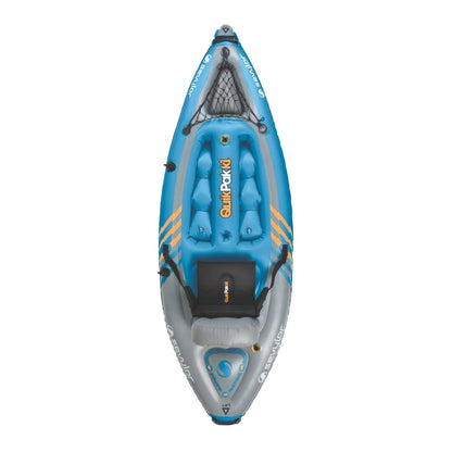 Sevylor K1 QuikPak 21 Gauge PVC Inflatable Coverless Sit-On-Top 1 Person Kayak