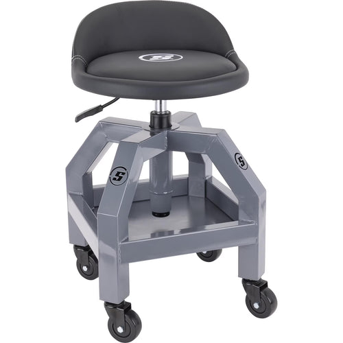 Heavy Duty Adjustable Height Rolling Shop Stool With Tool Tray
