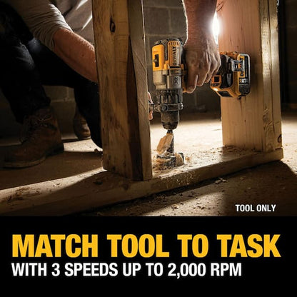 20V MAX XR Cordless Brushless 3-Speed 1/2 in. Hammer Drill (Tool Only)