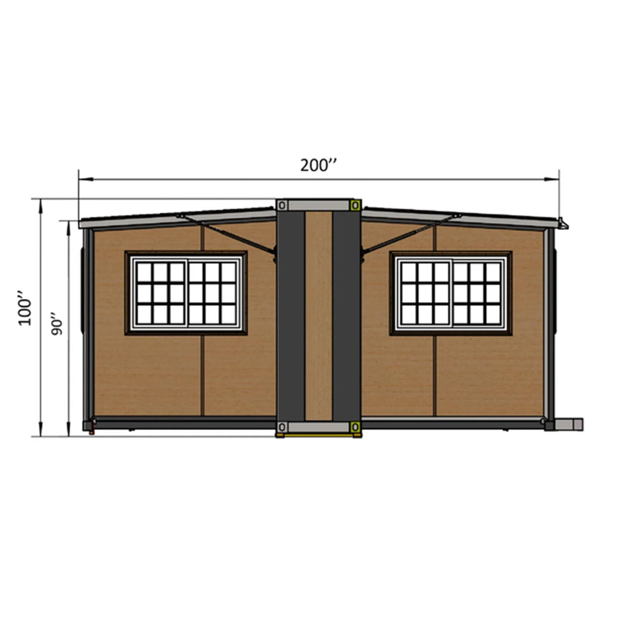 Portable Mobile Expandable Prefab House 15 x 20ft,Exquisitely Designed Modern Villa Prefab House for Live,Work